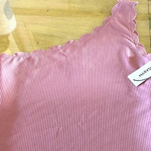 WOMEN’S  MARYSIA.  SCALLOPED SWIM SUIT.   SIZE S.  BRAND NEW.